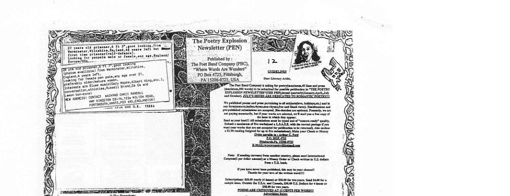 X U e Poetry Explosion (& * Newsletter (PEN) {53 Pty